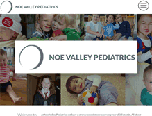 Tablet Screenshot of noevalleypediatrics.com